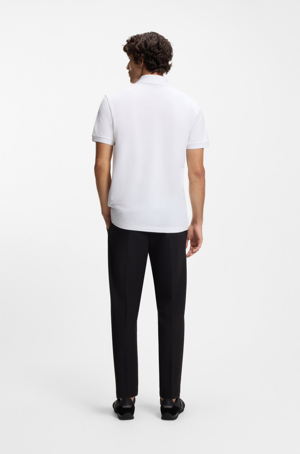 Camisa polo Paddy com placa de logotipo