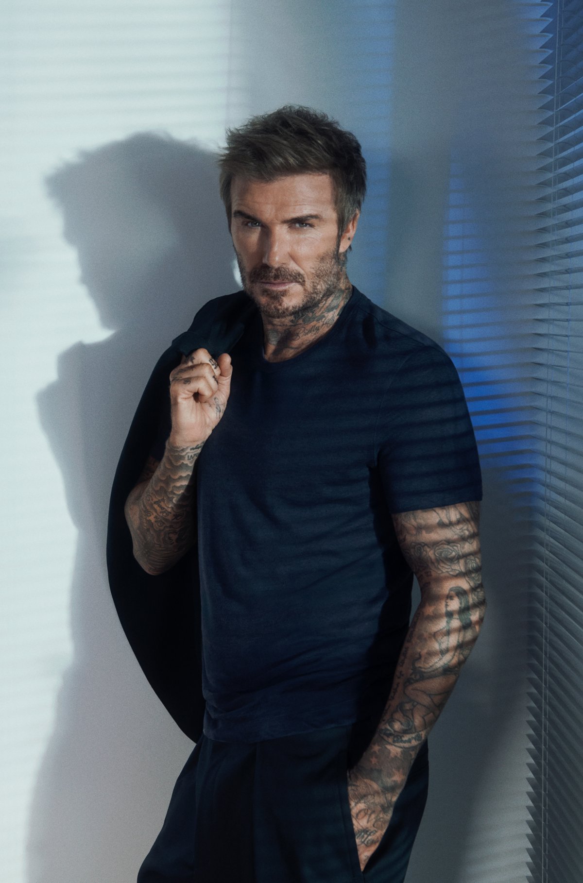 Camiseta BECKHAM x BOSS em linho macio