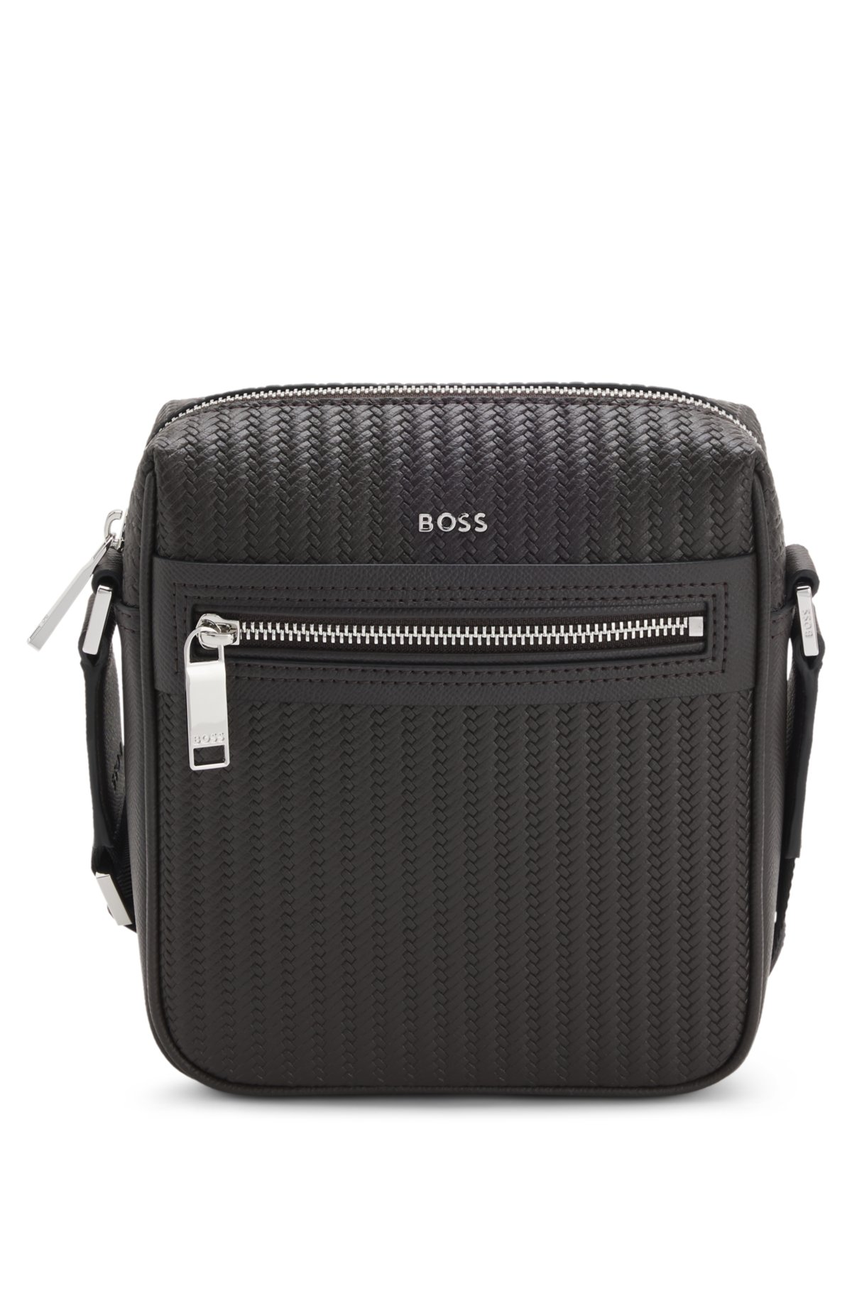 Bolsa de reportagem com padrão relevo