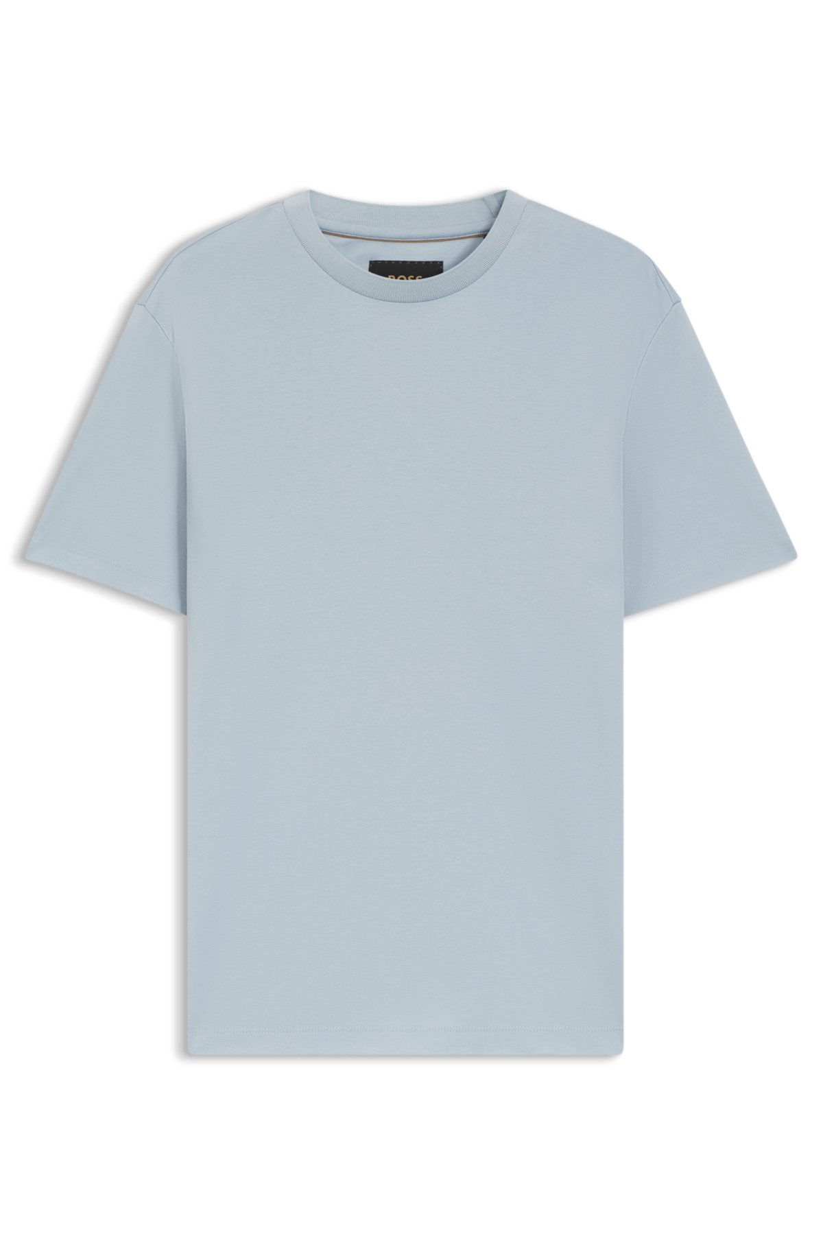 Camiseta solta em algodão mercerizado