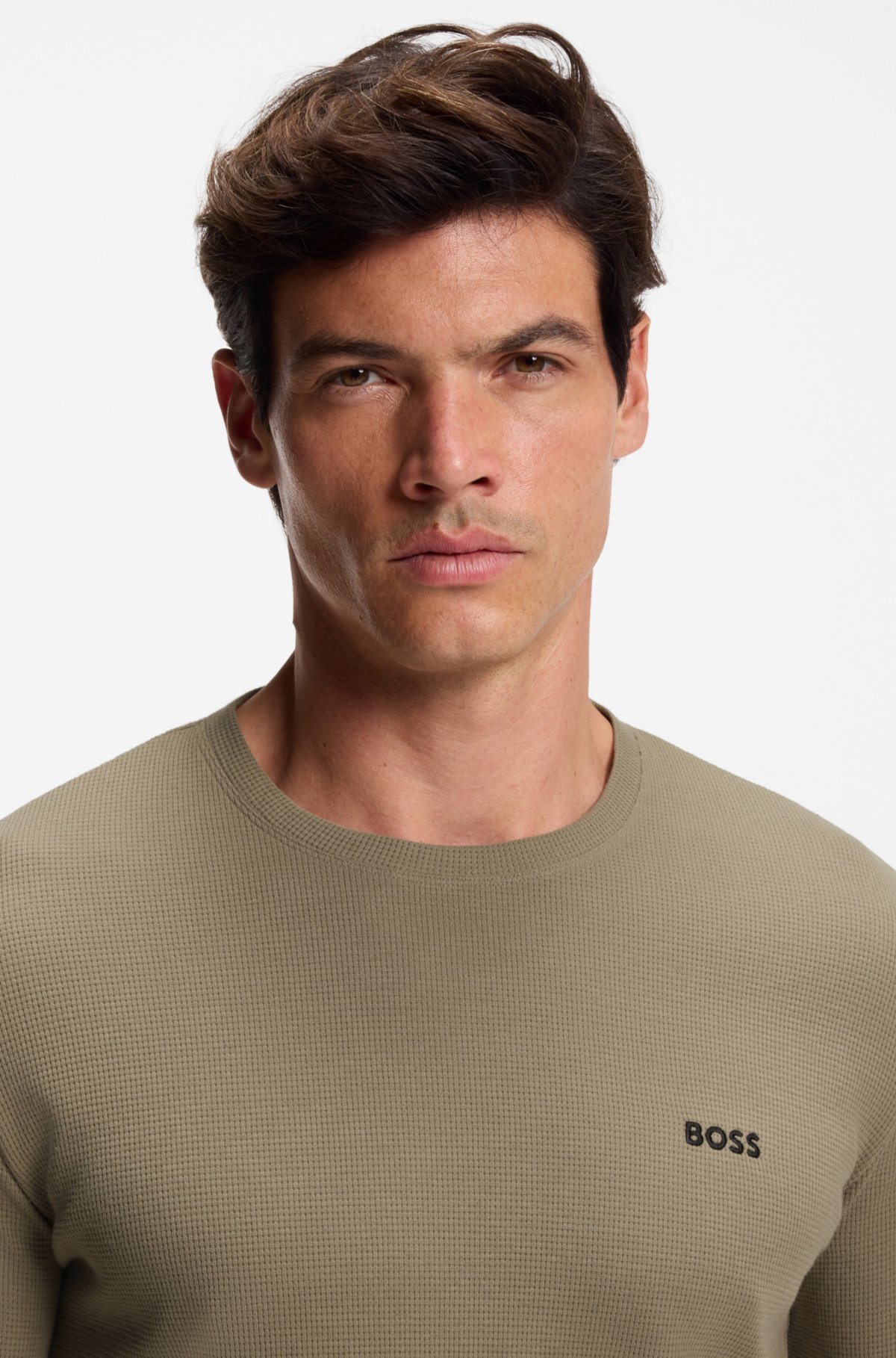 Pijama-T-shirt Ottoman com logotipo bordado