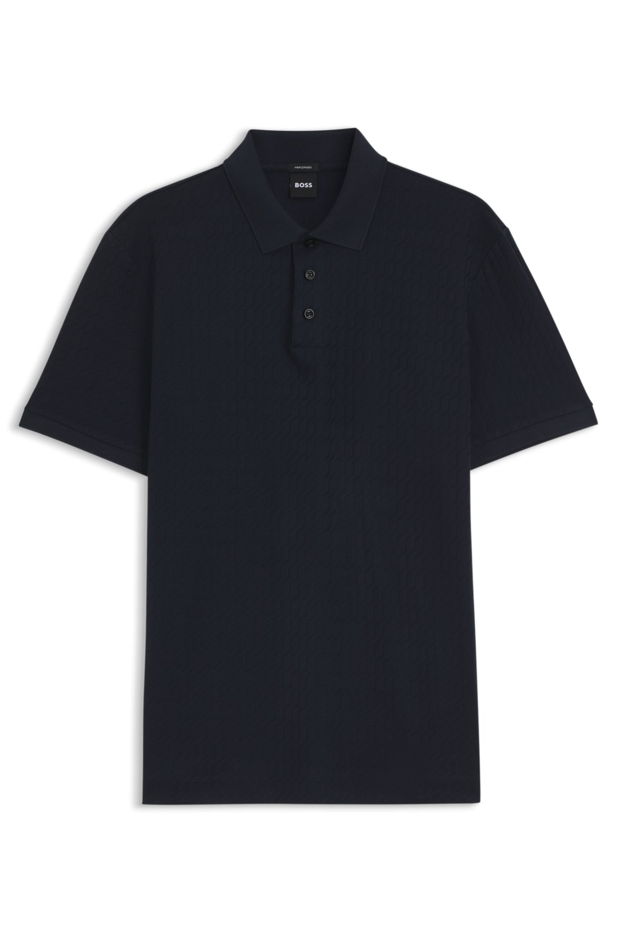 Camisola masculina de malha geométrica em algodão