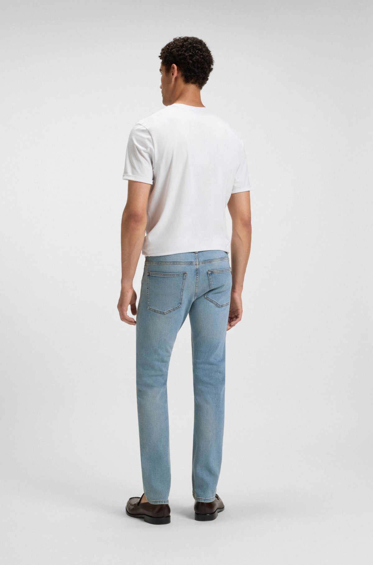 Calças jeans slim-fit Delaware em denim conforto-estretch azul