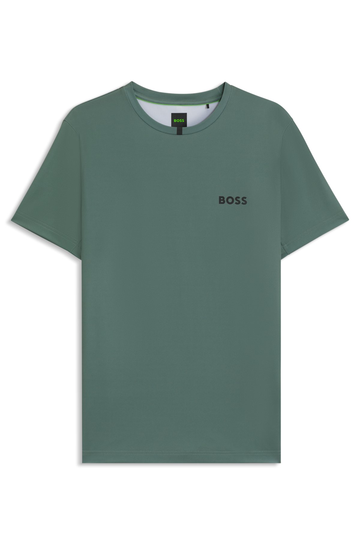 Camiseta slim-fit com controle de odor em piqué elástico