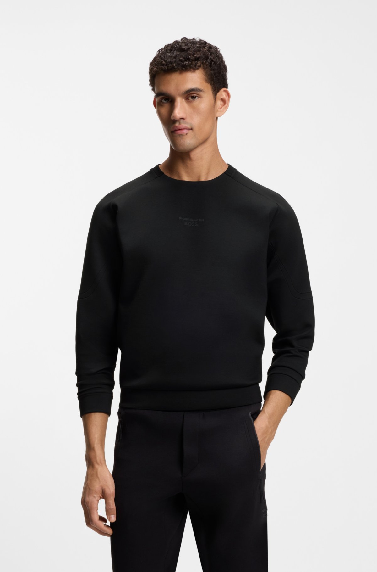Sweatshirt Porsche x BOSS com logotipo refletor