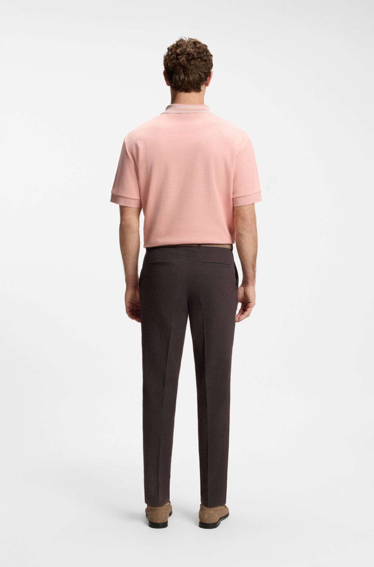 Camiseta polo solta BOSS selecionada por Shohei Ohtani