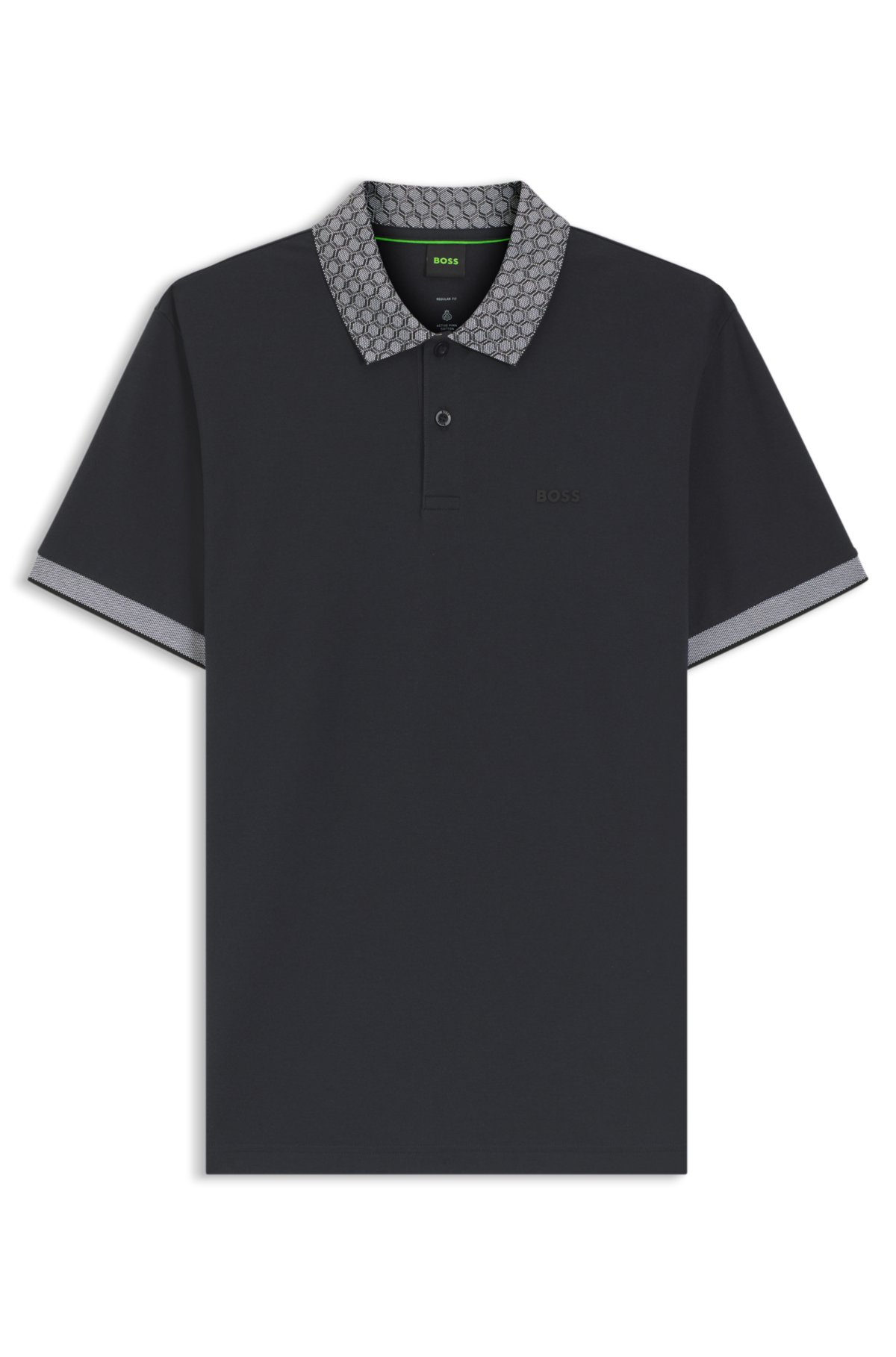 Camiseta polo Paddy em piqué de algodão elástico