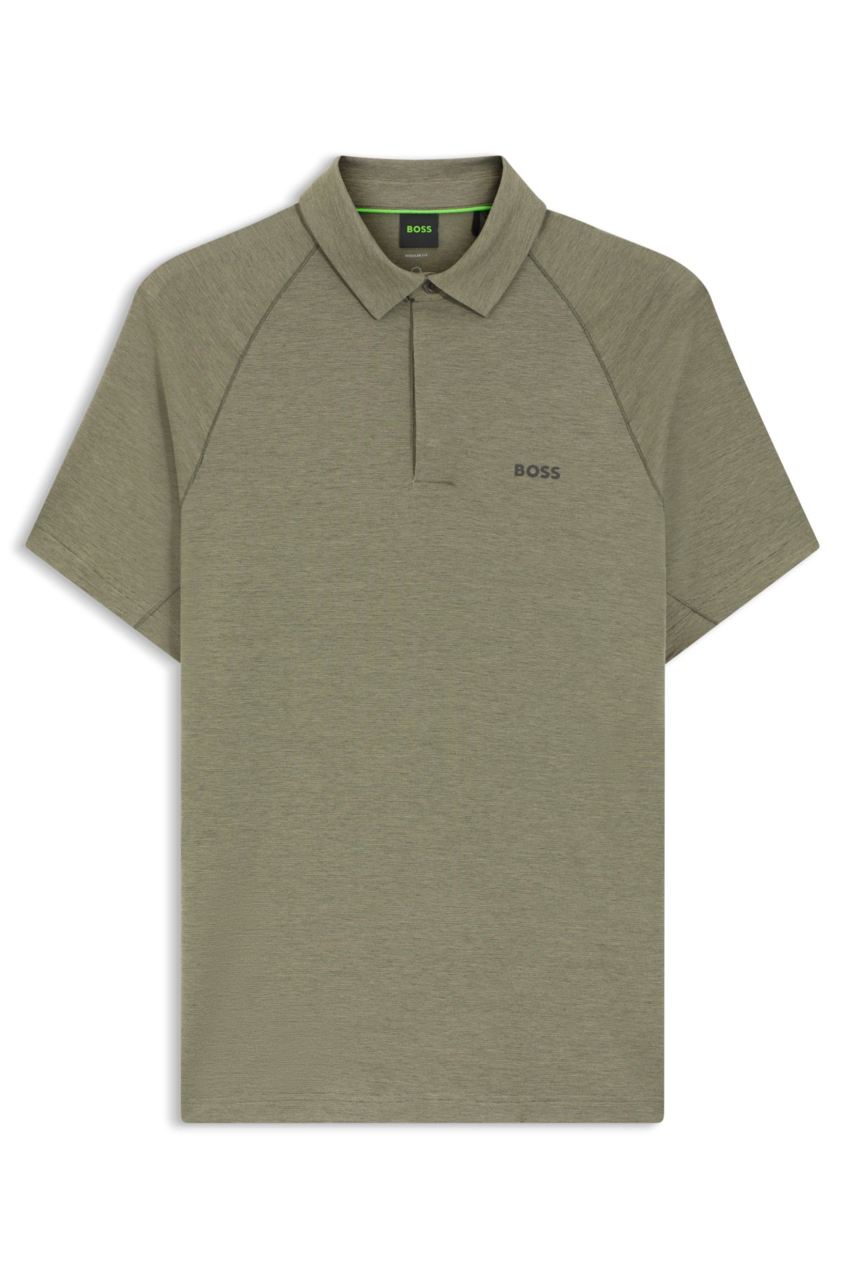 Camisola polo slim-fit com desempenho regulador de temperatura