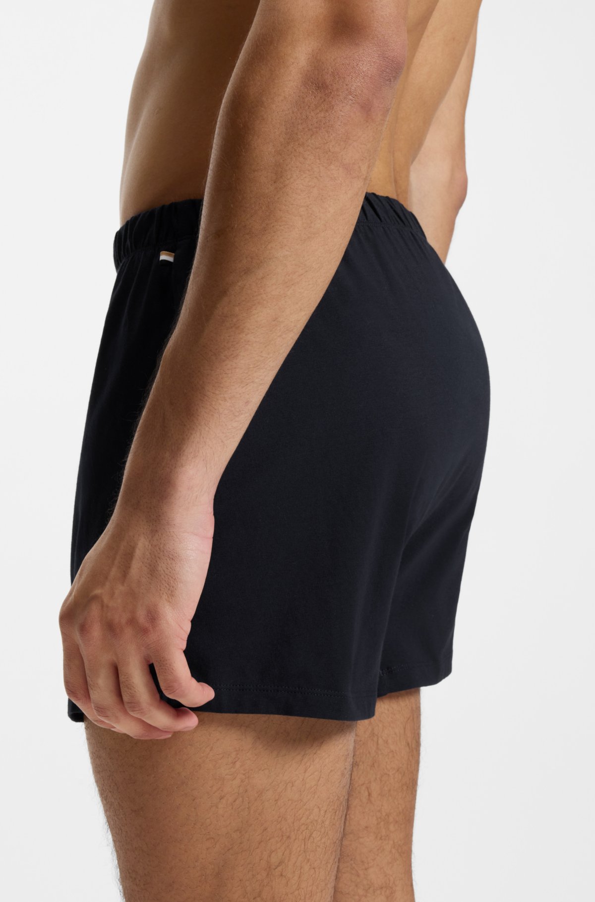 Conjunto de duas cuecas boxer em algodão elastano