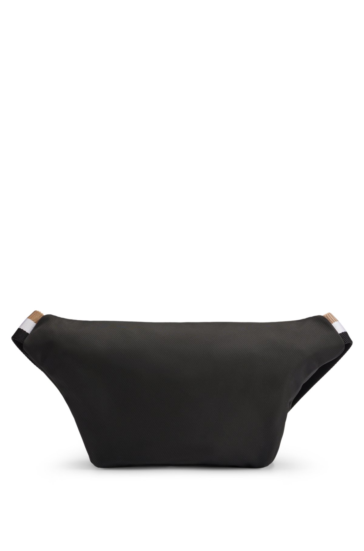 Bolsa cintura com logotipo contrastante