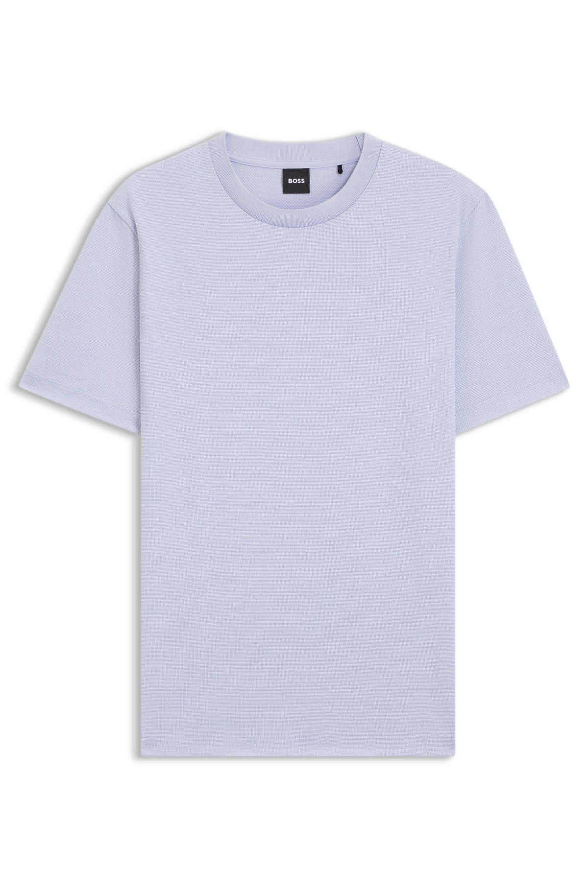 Camiseta de malha com estrutura de bolhas em algodão