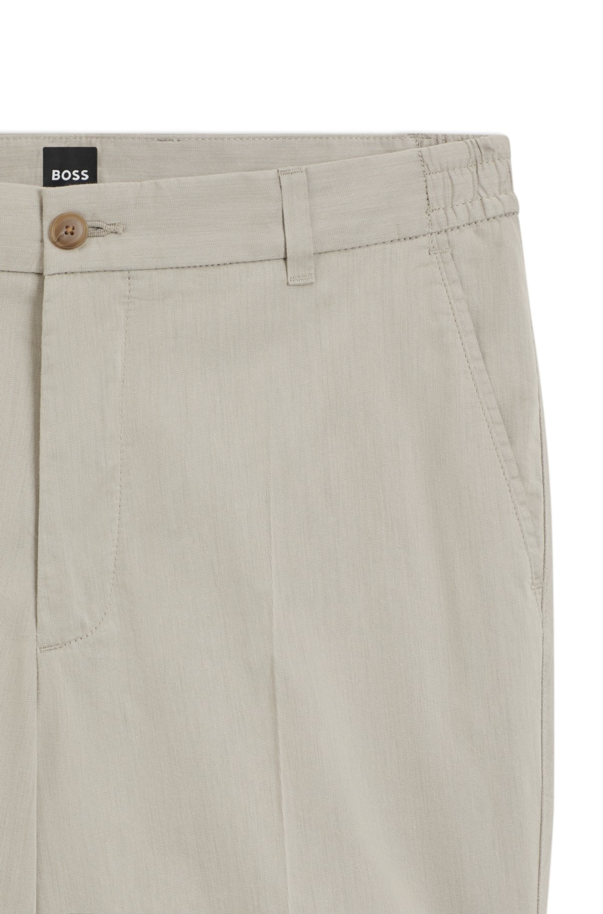 Bermudas de algodão elástico com corte moderno