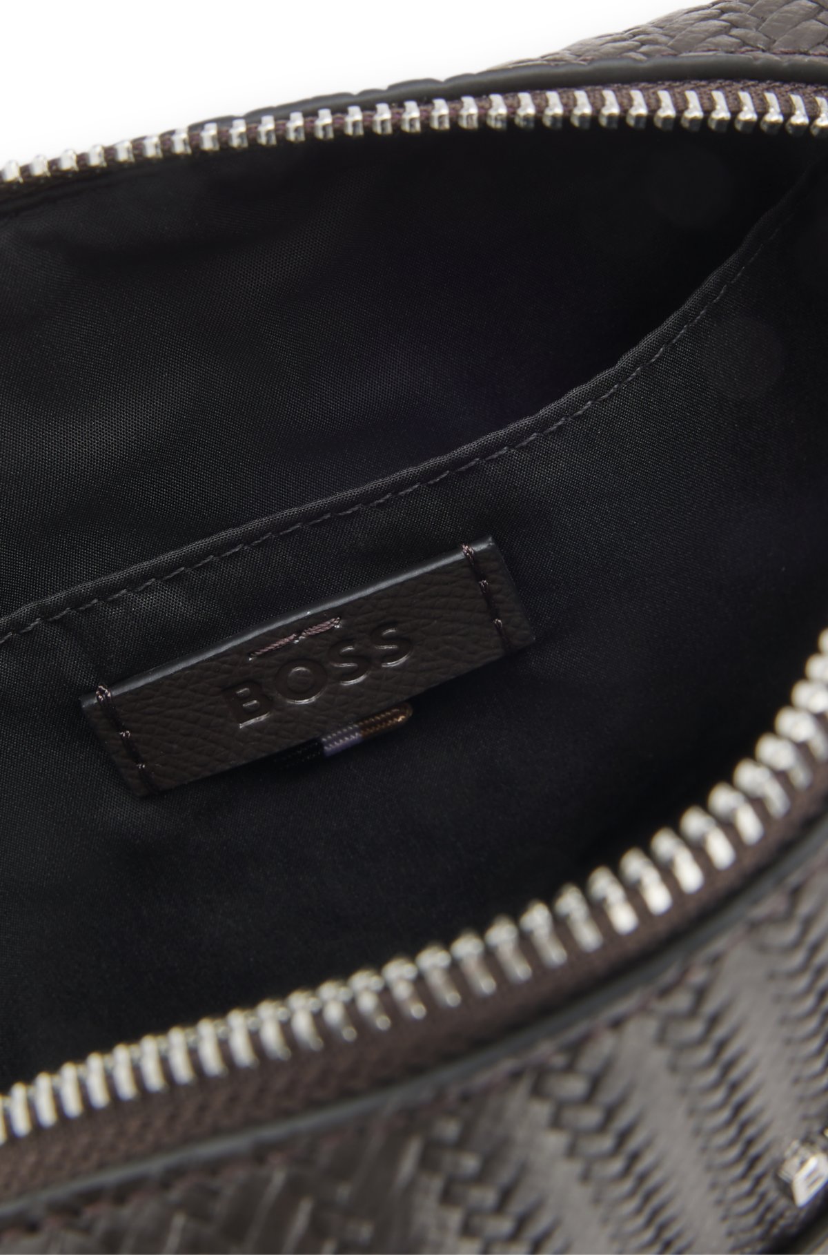 Bolsa de reportagem com padrão relevo