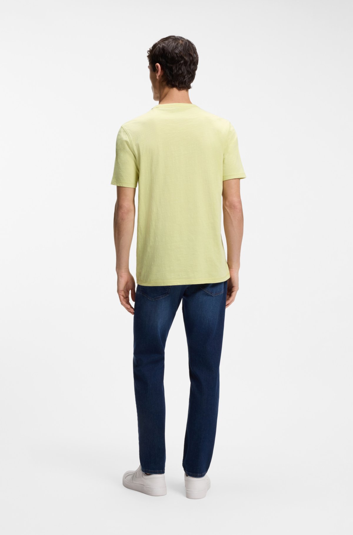 Camiseta de malha com detalhe de logotipo