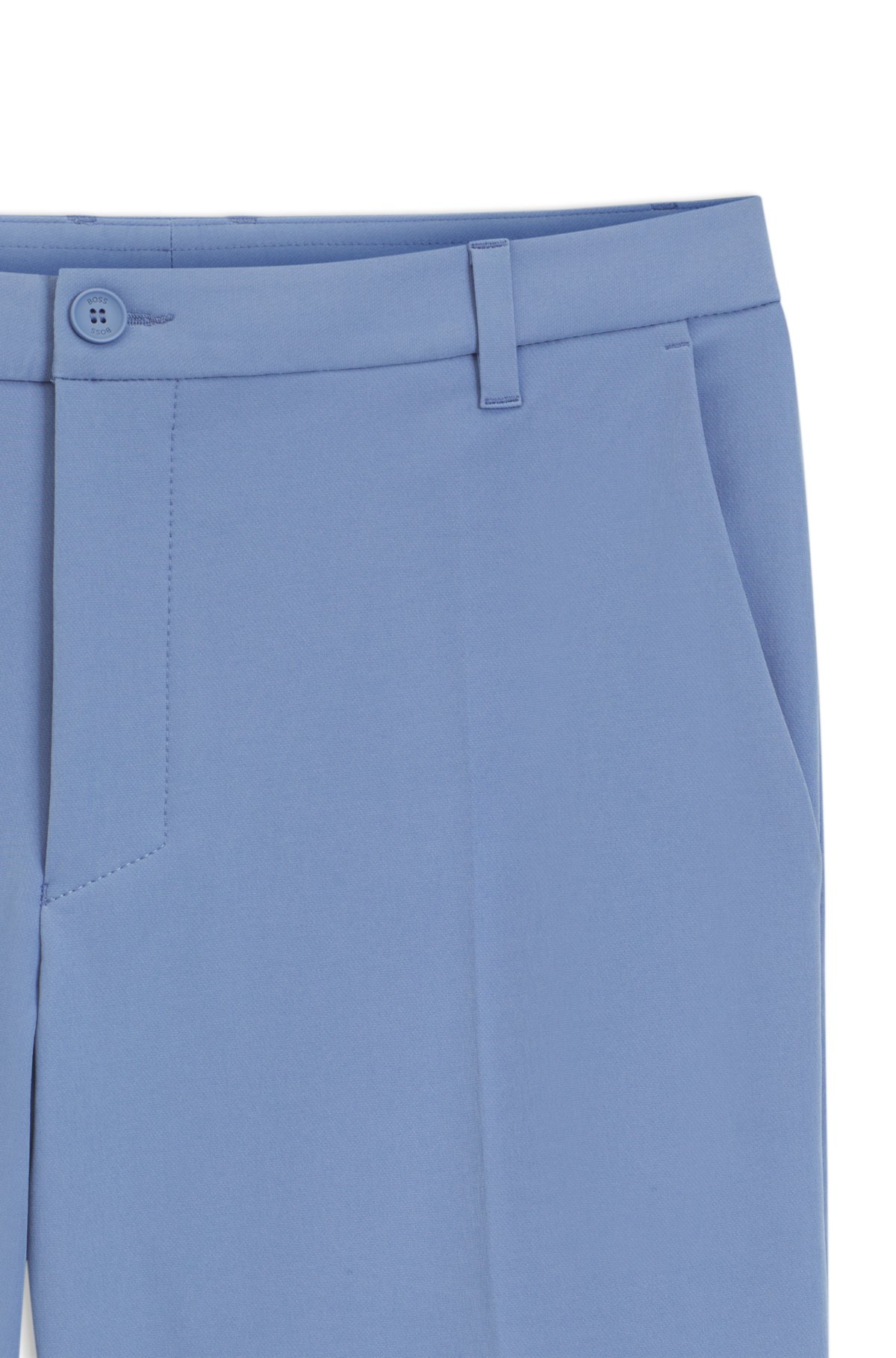 Bermudas com corte slim em tecido elástico repelente de água