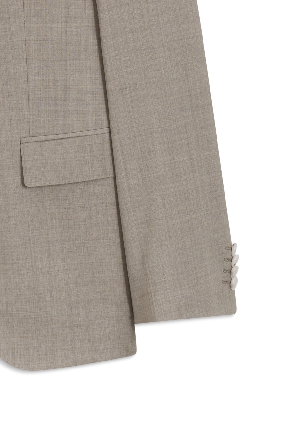 Terno slim-fit em lã virgem