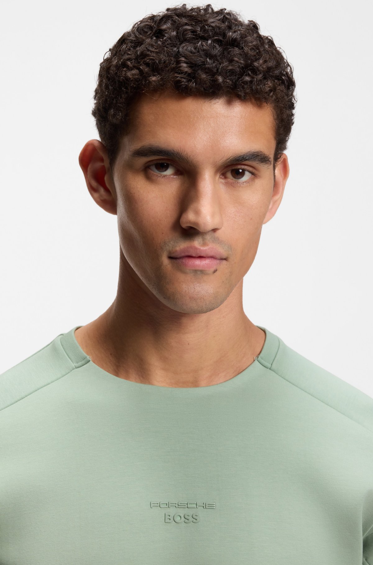 Sweatshirt Porsche x BOSS com logotipo refletor