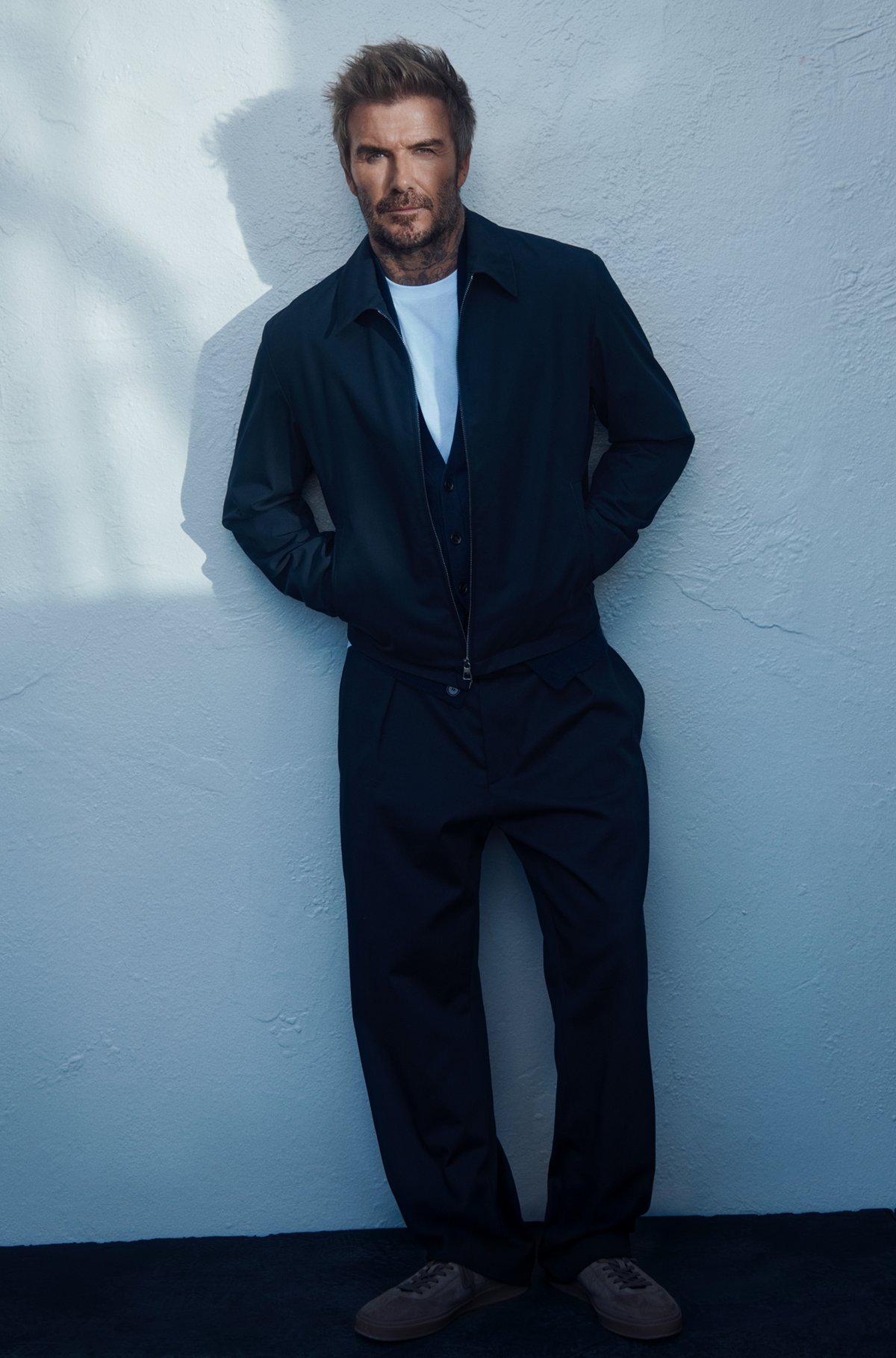 Calças BECKHAM x BOSS em algodão elástico