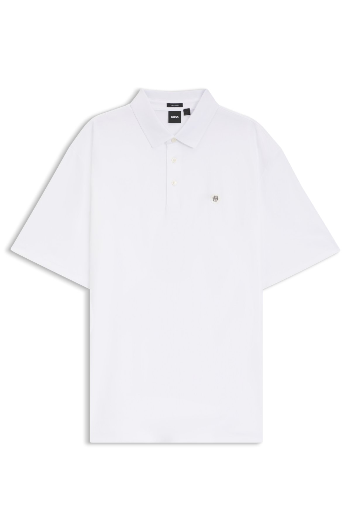 Camiseta polo com corte regular em algodão interlock mercerizado