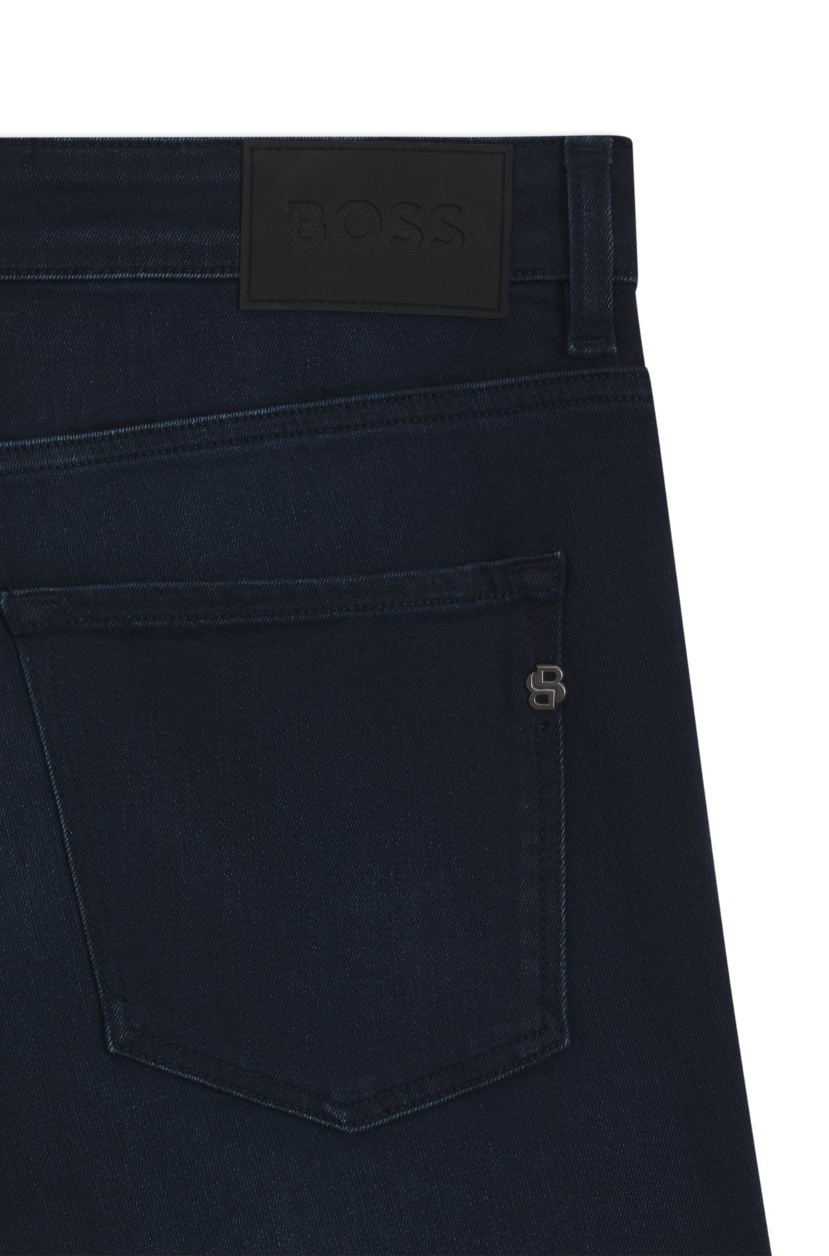 Calças jeans slim-fit azul Delaware em denim elástico