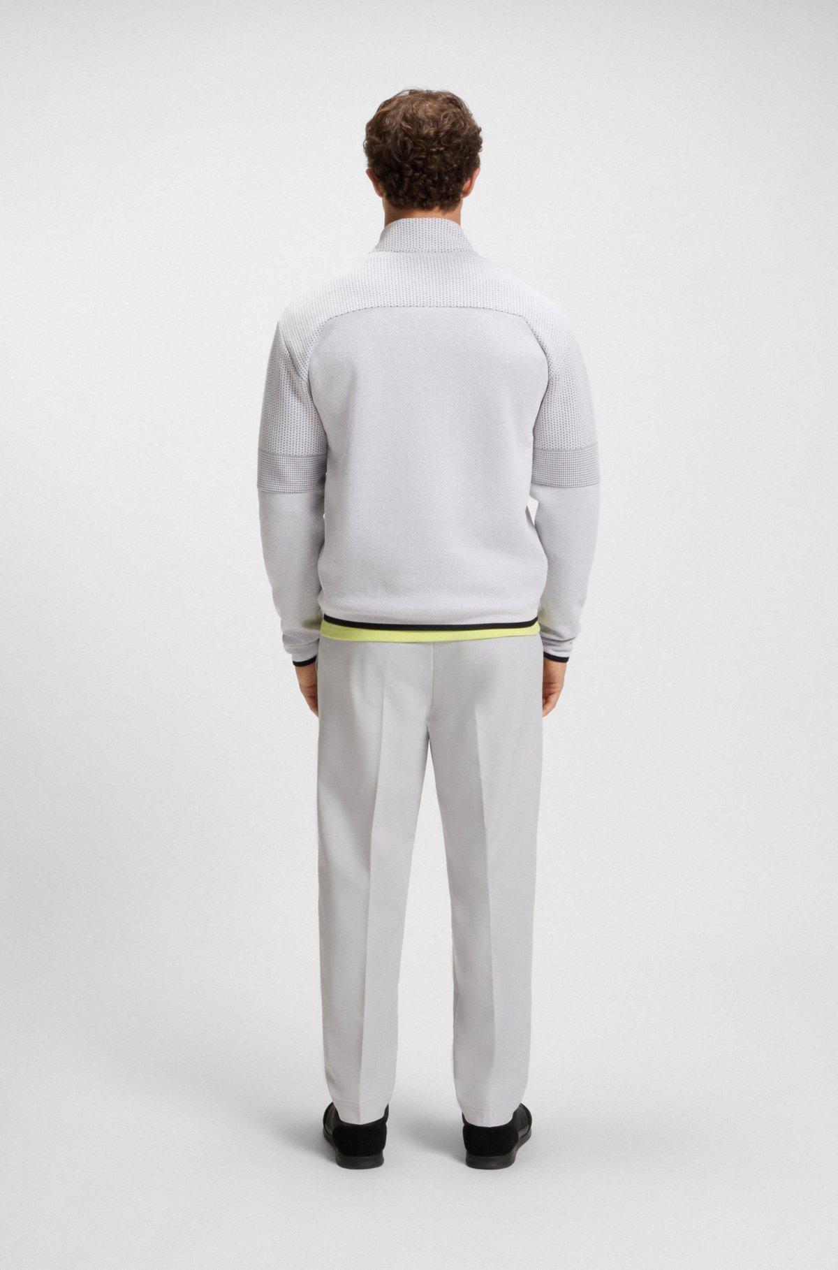 Sweatshirt em jacquard estampado com corte solto