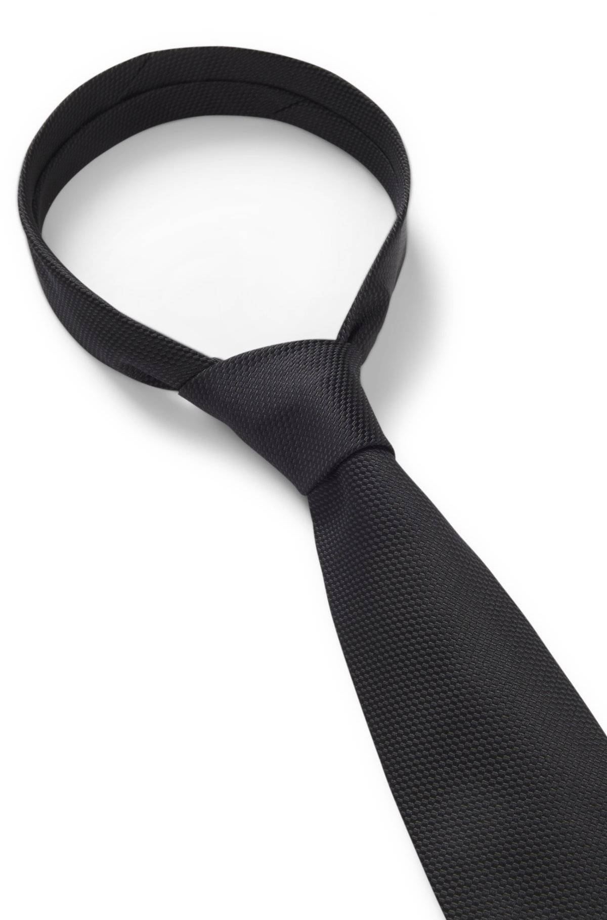 Gravata de jacquard de seda feita na Itália
