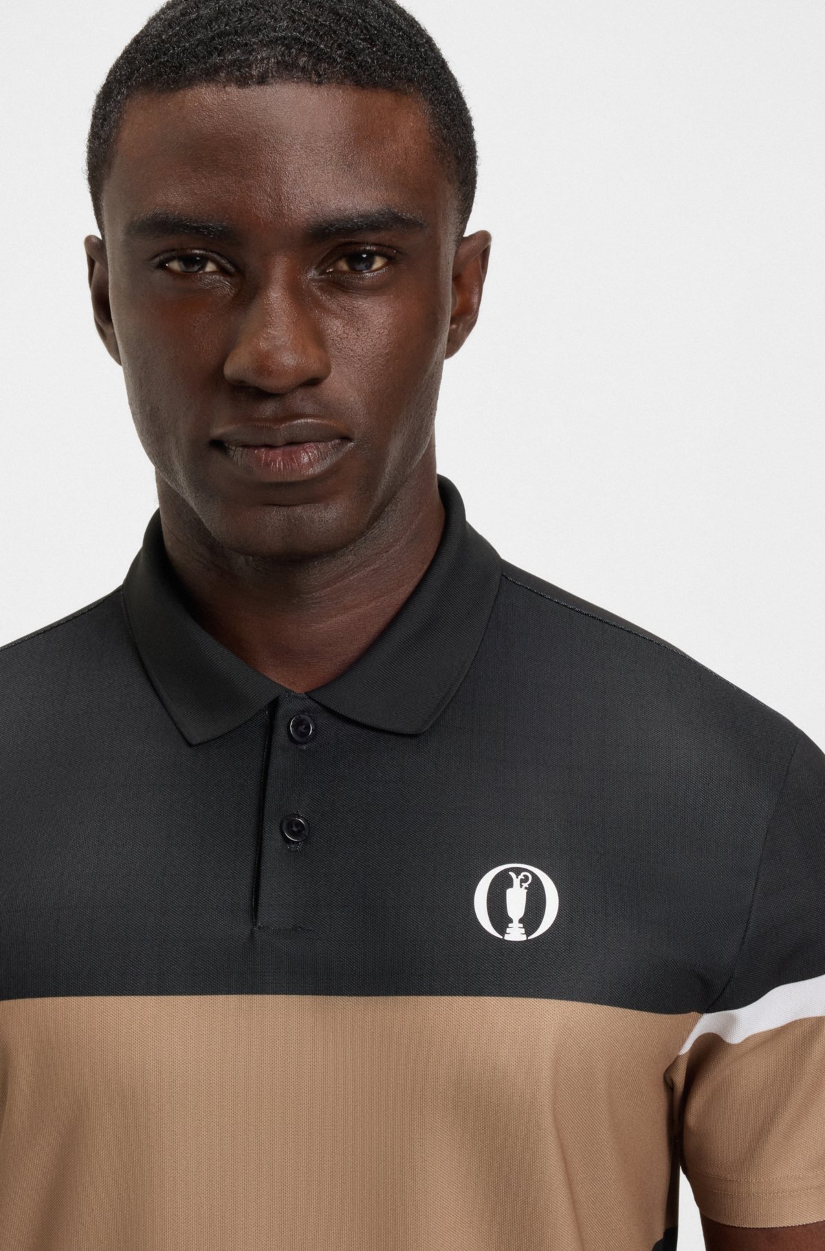 Camisa polo com estampa de grade Paddy