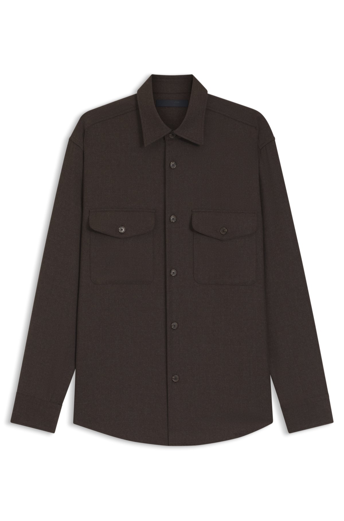 Camisa solta BECKHAM x BOSS em lã virgem