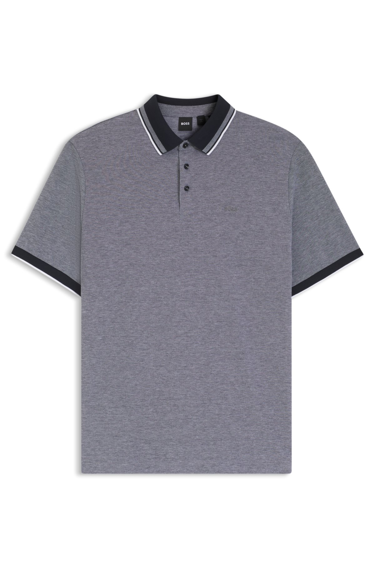 Camisa polo de piqué de algodão Oxford com detalhe do logotipo