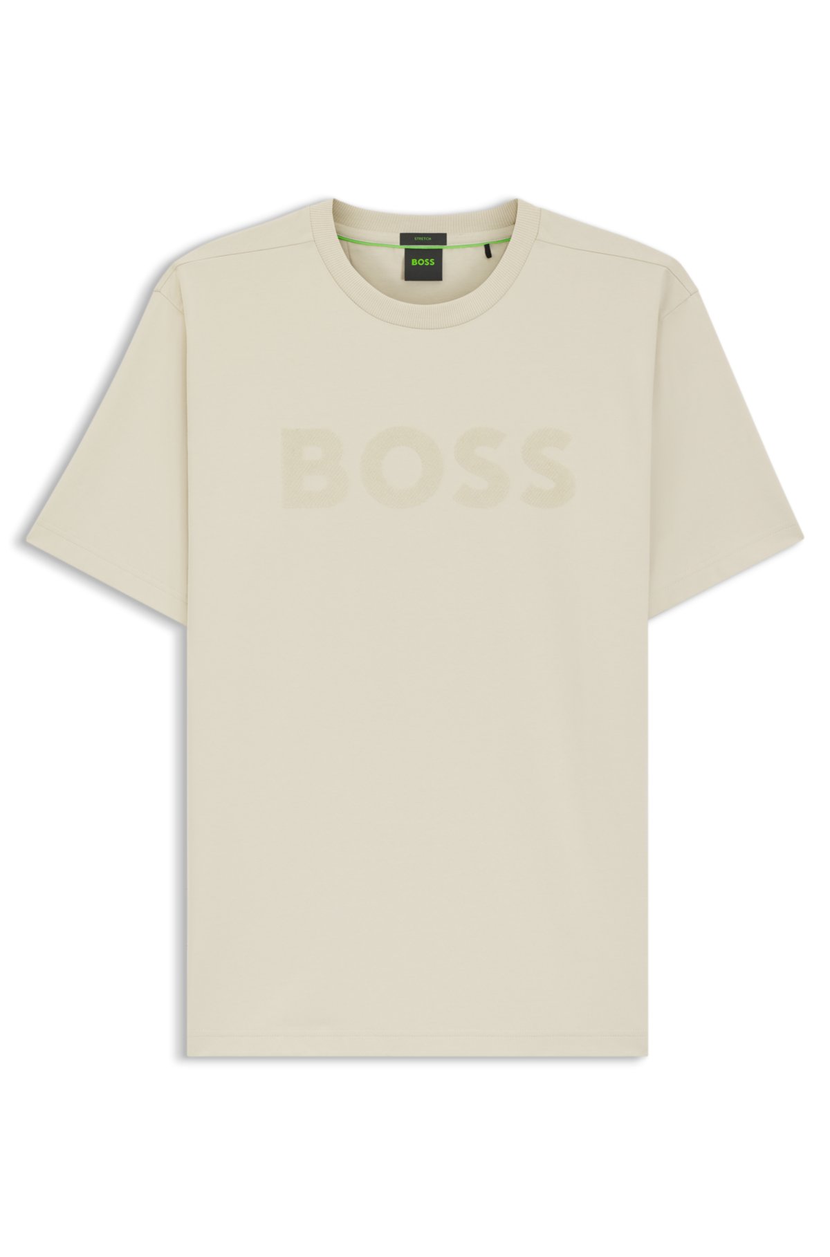 Camiseta Tonal-logo em algodão elástico