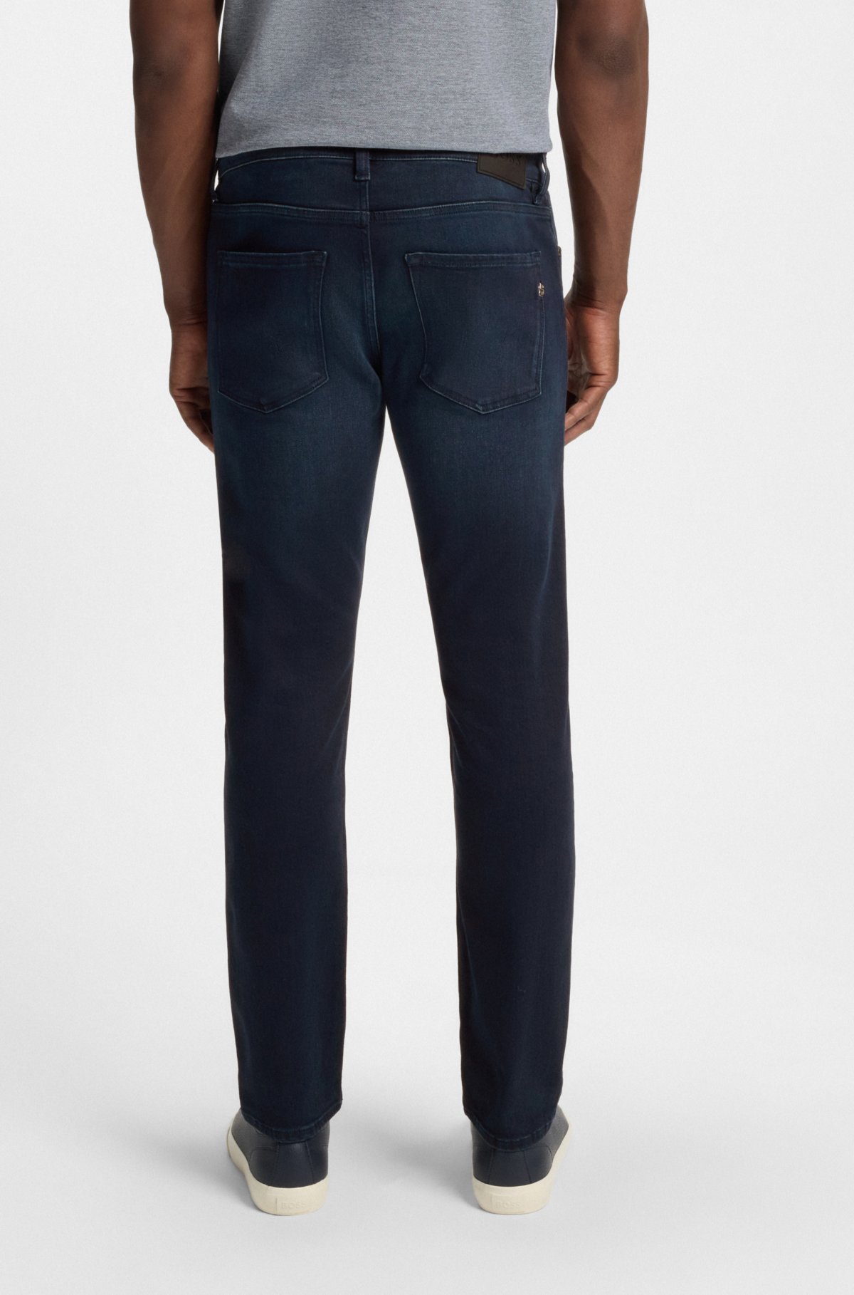 Calças jeans slim-fit azul Delaware em denim elástico