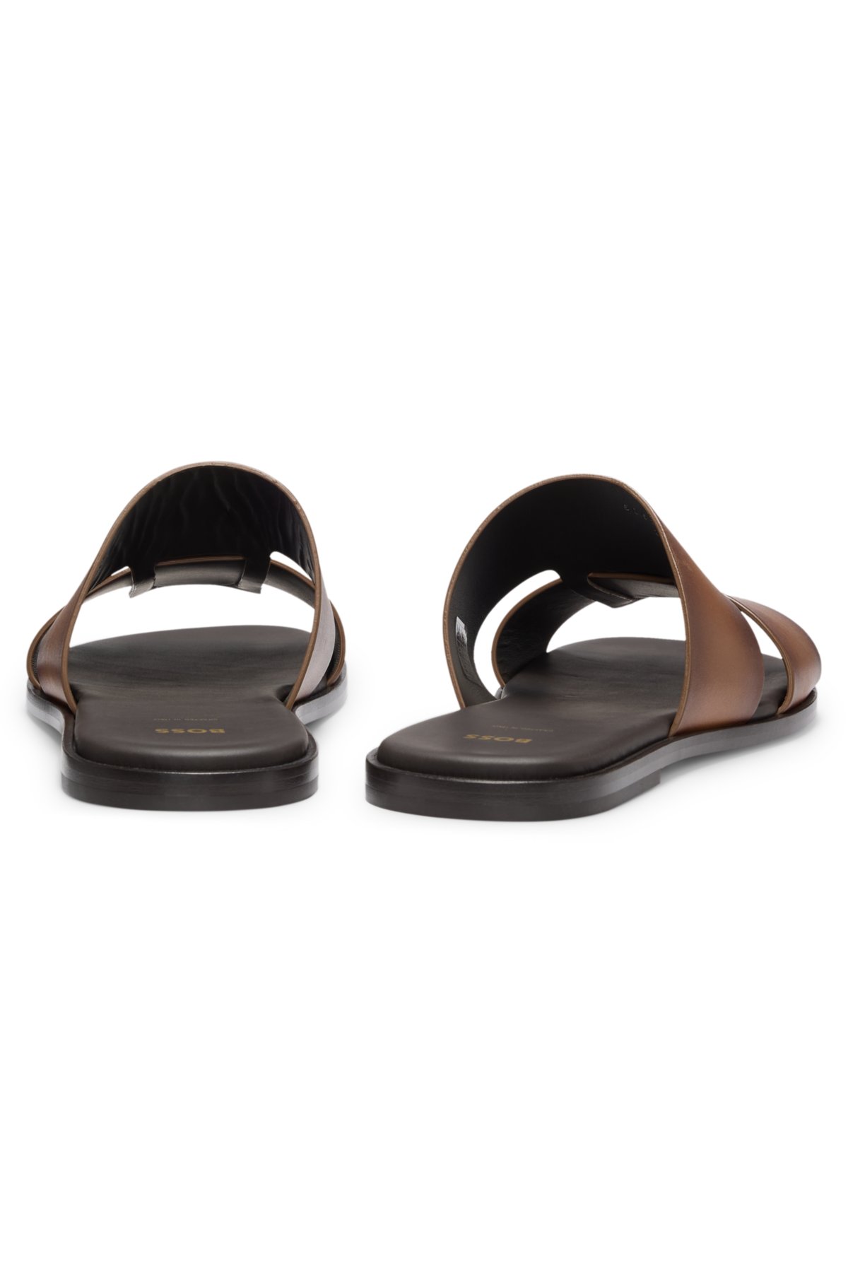 Chinelas de couro feitas na Itália
