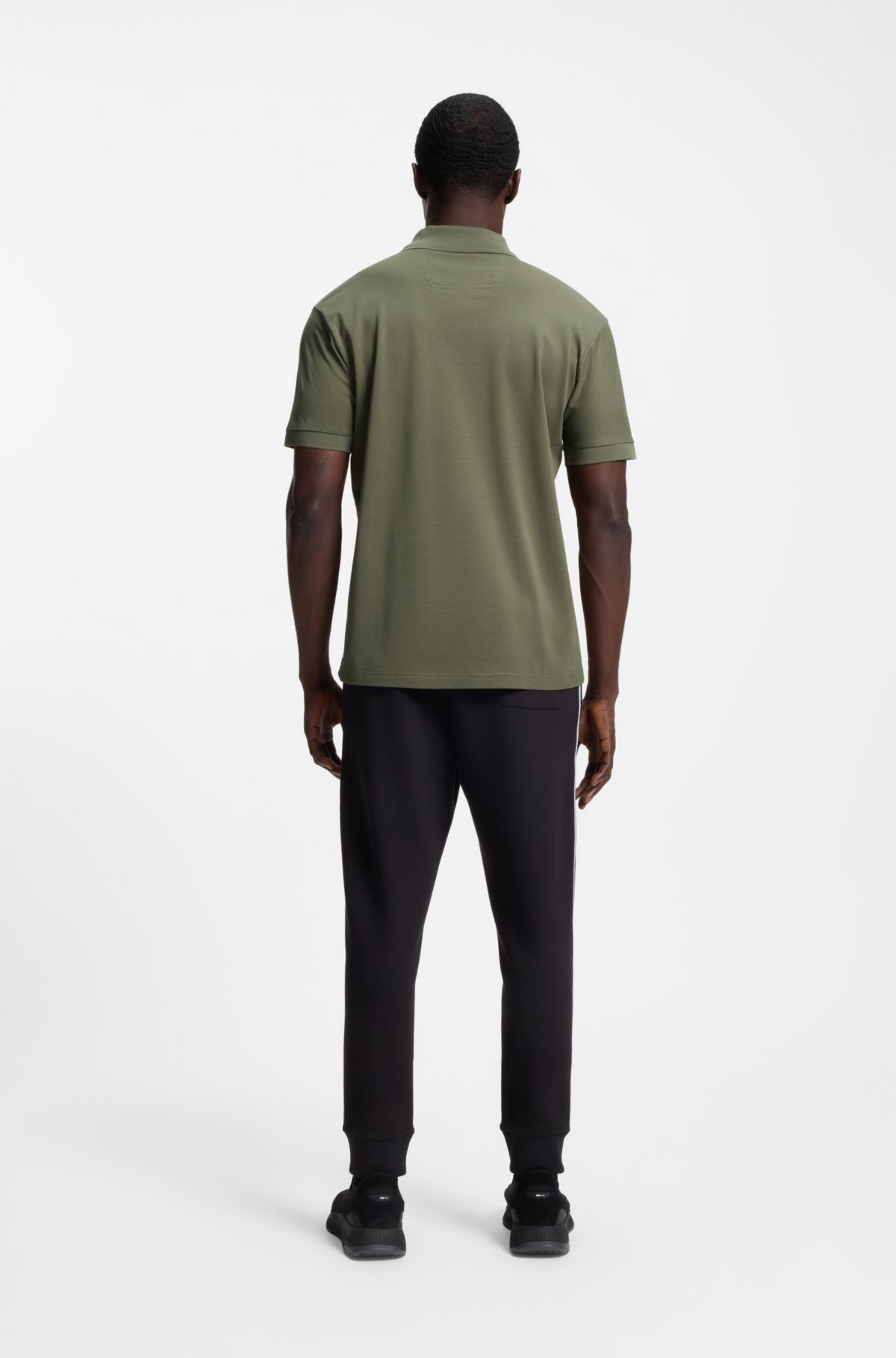 Camiseta polo Paddy com listras projetadas