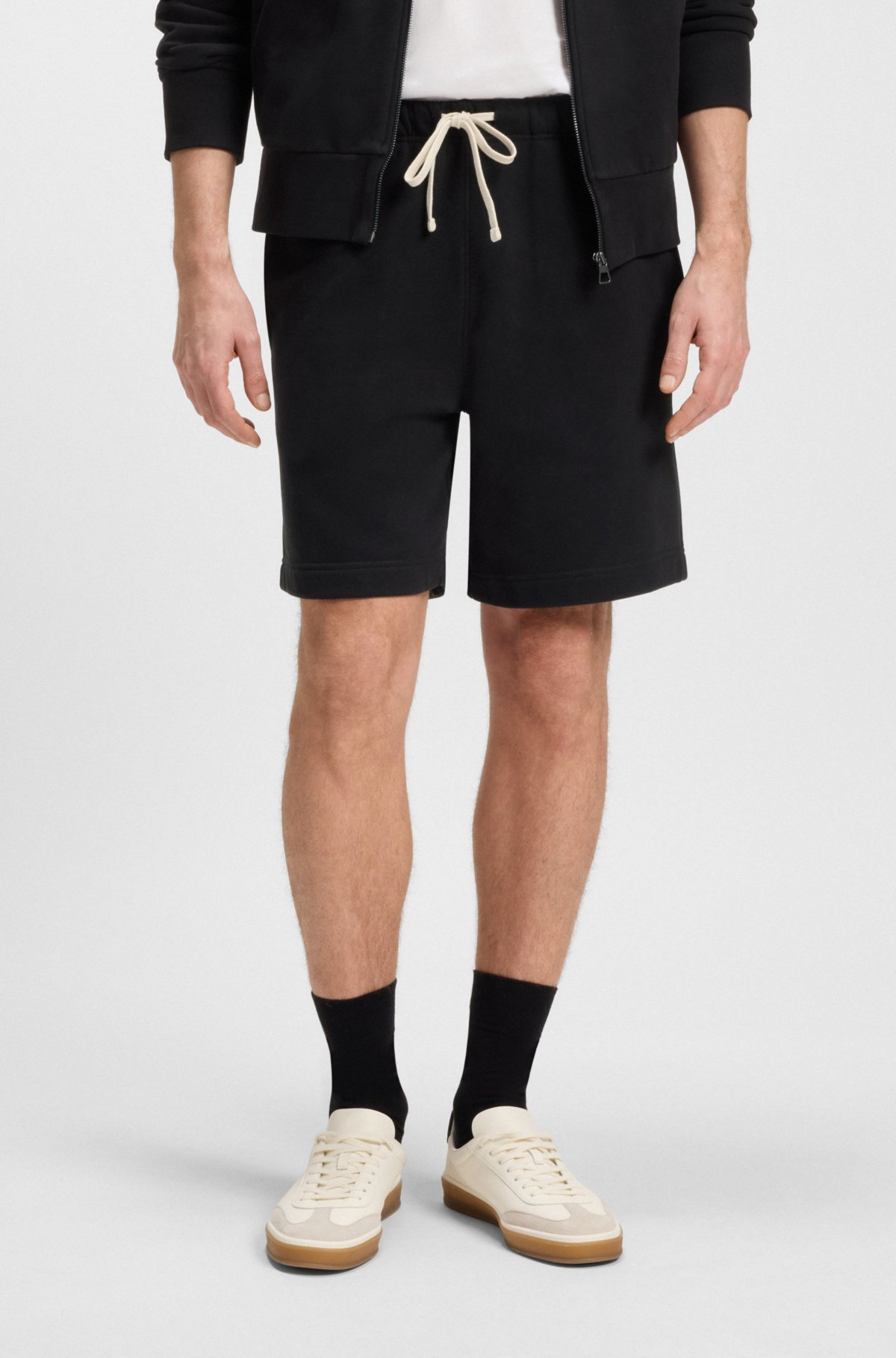 Bermudas BECKHAM x BOSS em algodão terry