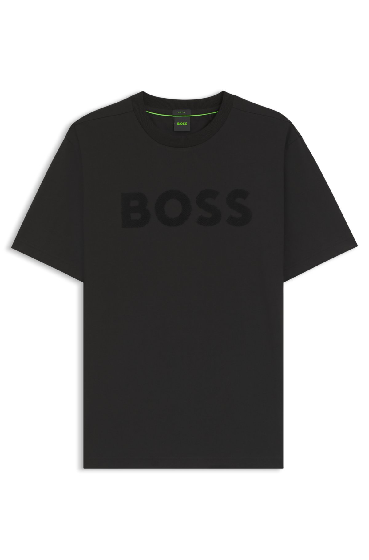 Camiseta Tonal-logo em algodão elástico