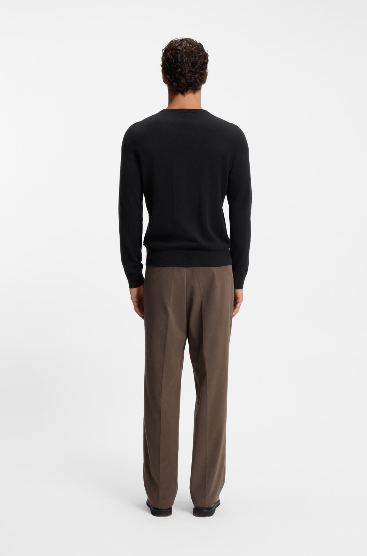 Suéter de cashmere com corte regular