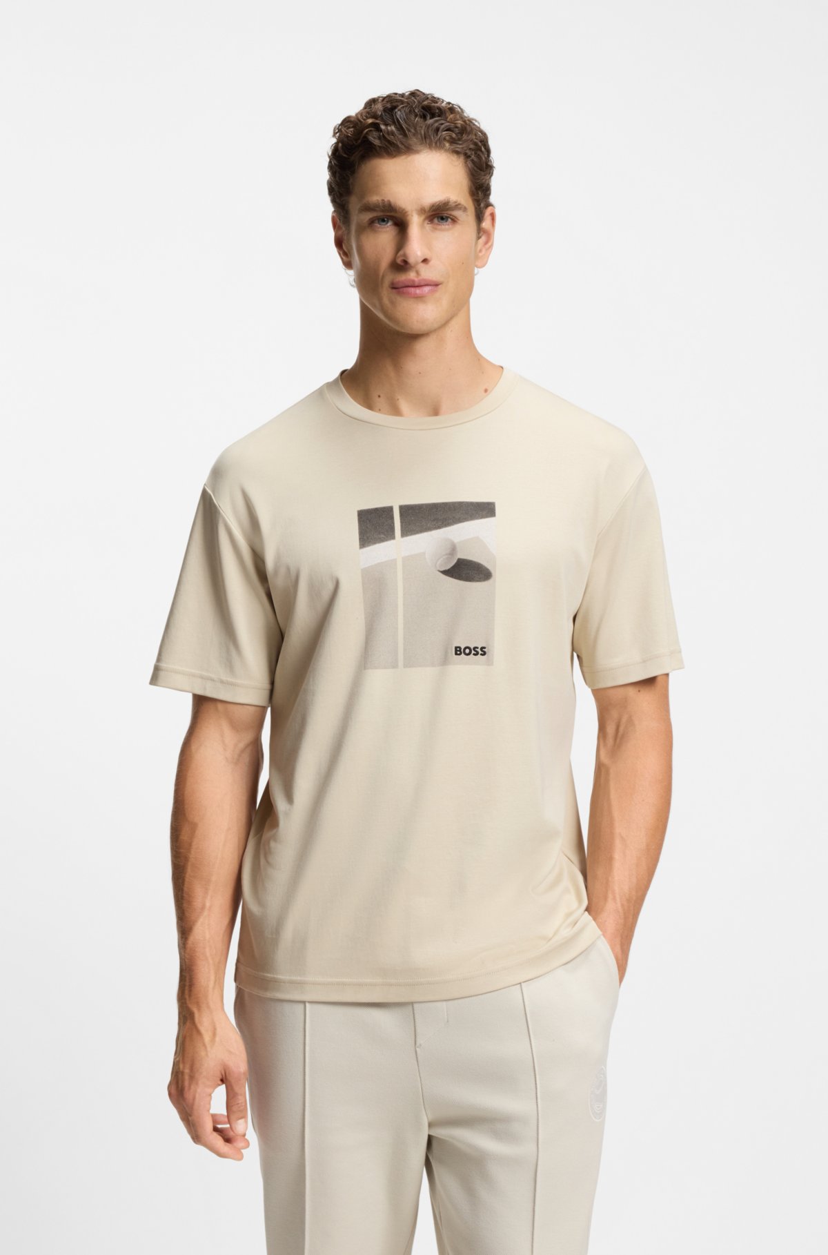Camiseta com arte em algodão Pima