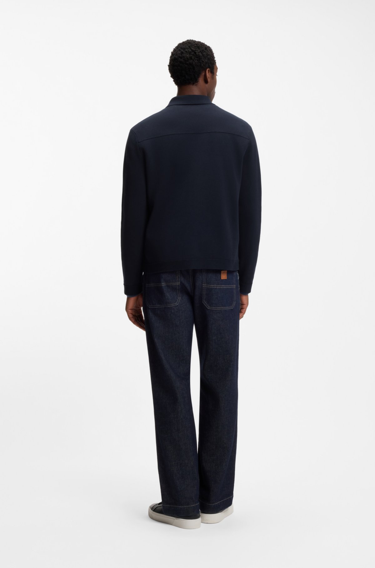 Camisa oversized de algodão com caimento regular