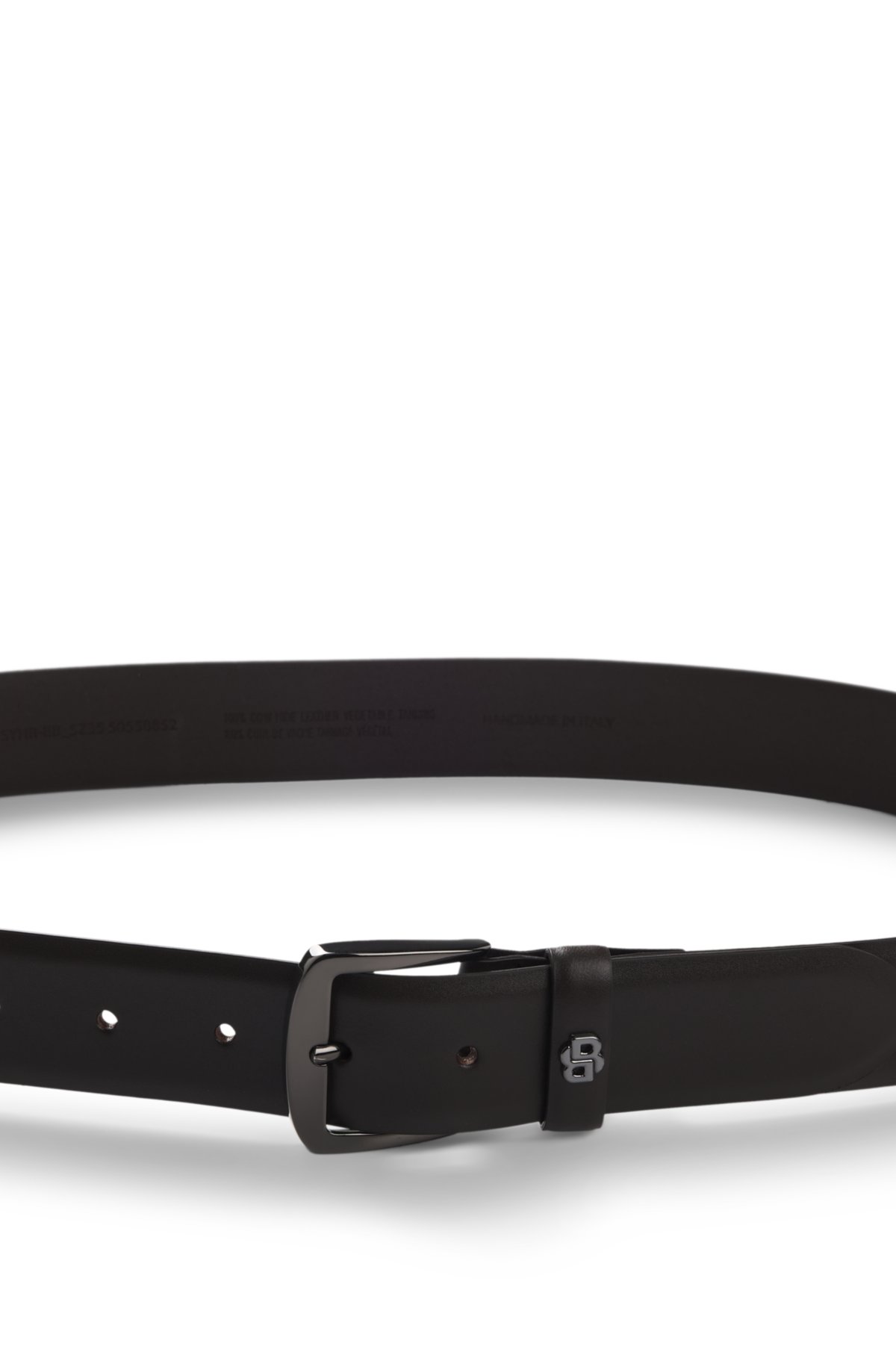 Cinto de couro italiano com monograma Double B