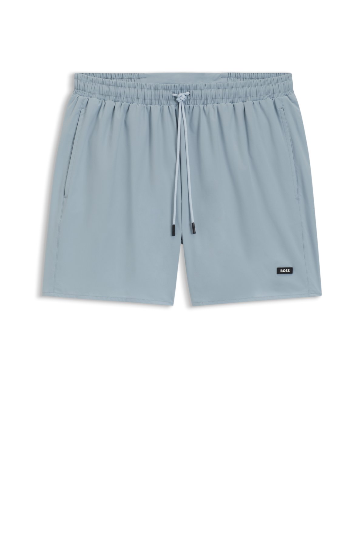 Bermudas de natação com badge de logotipo de borracha