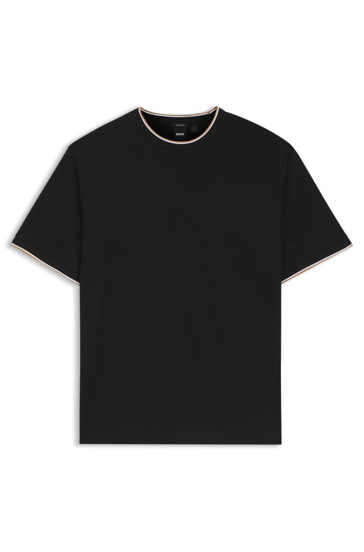 Camiseta regular em algodão mercerizado