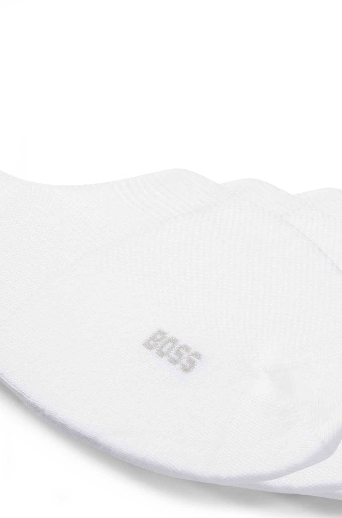 Conjunto de três meias invisíveis em uma mistura de algodão
