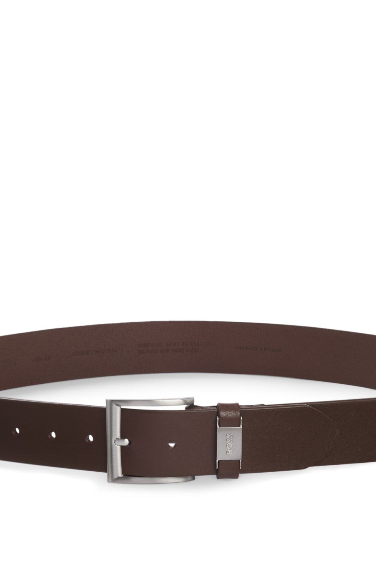 Cinto logo-keeper em couro italiano