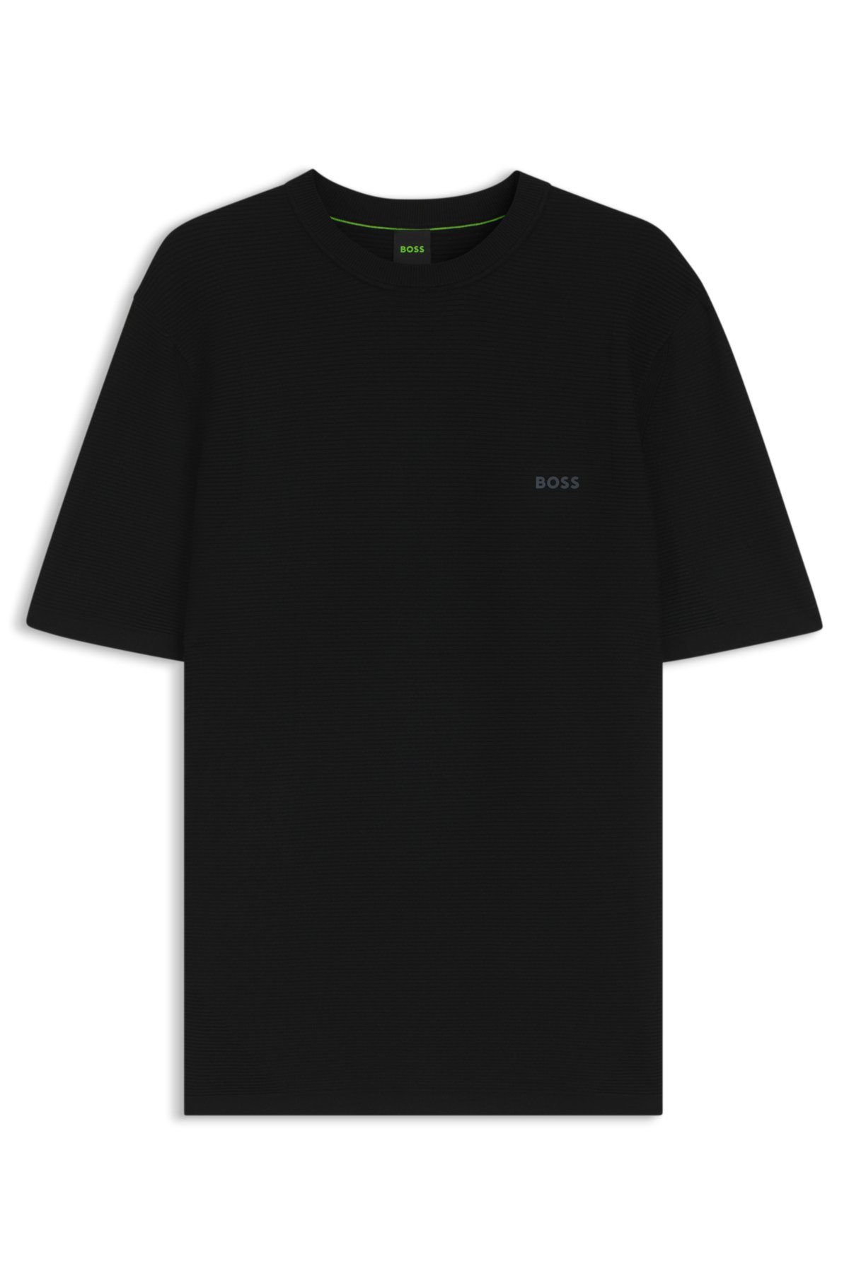 Sweatshirt com detalhe de logotipo em malha canelada