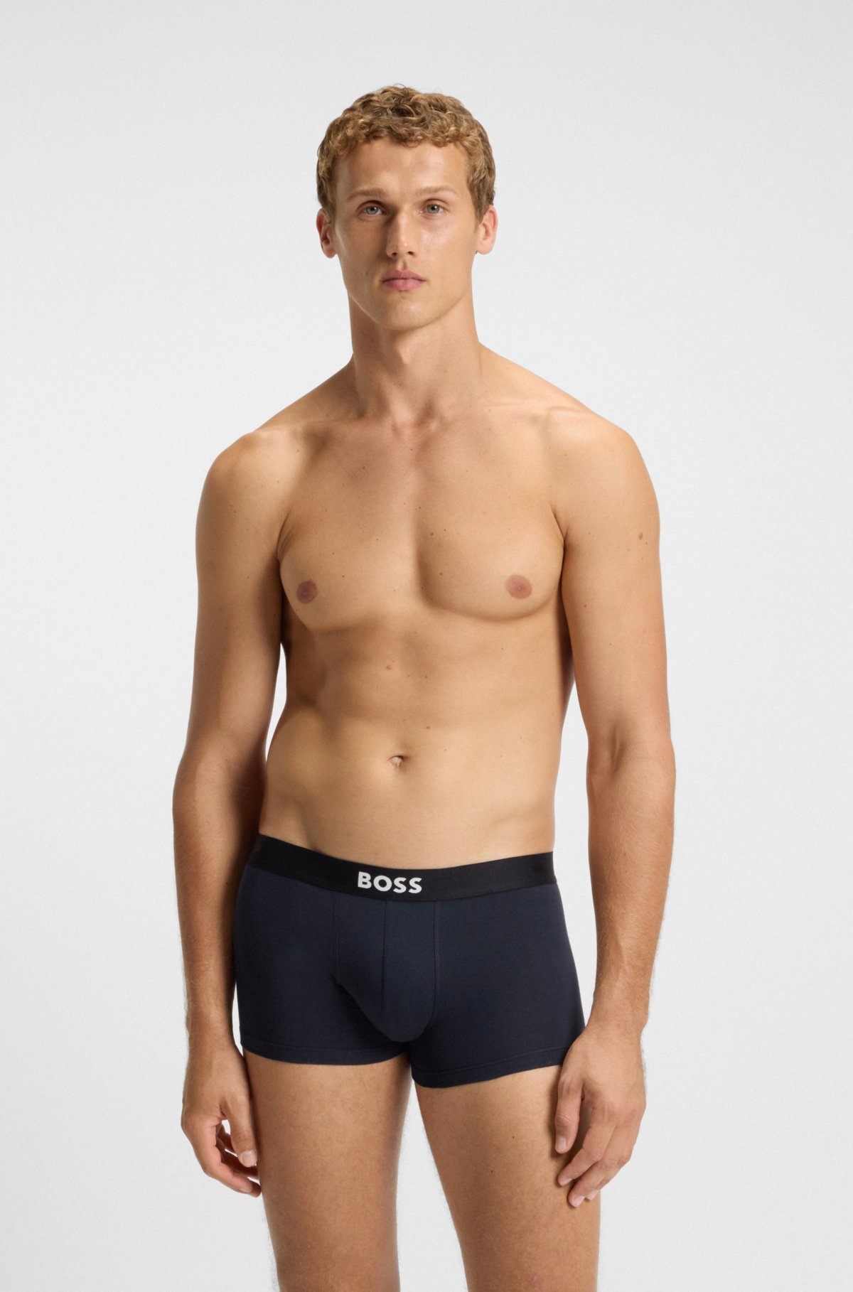 Conjunto de três calcinhas de algodão elastano