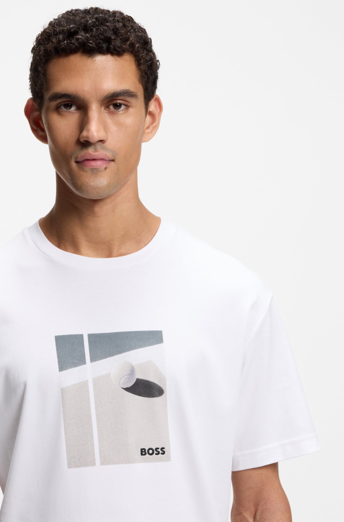 Camiseta com arte em algodão Pima