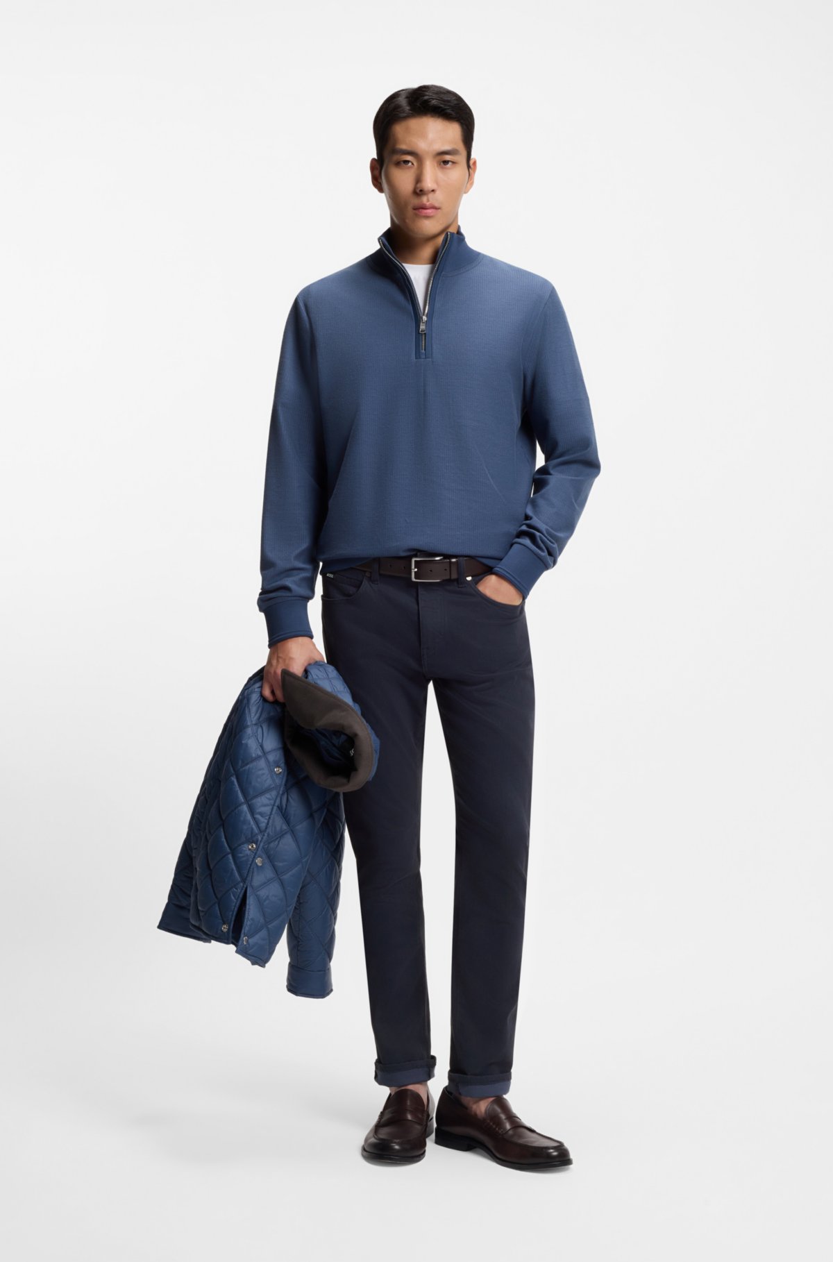 Calças jeans slim-fit Delaware em denim elástico
