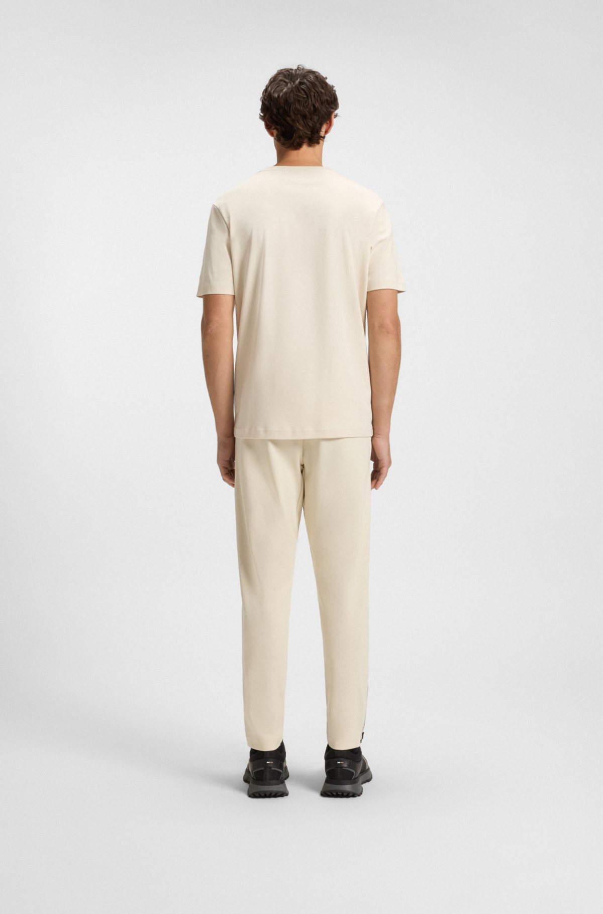 Camiseta com logotipo brilhante em algodão Pima