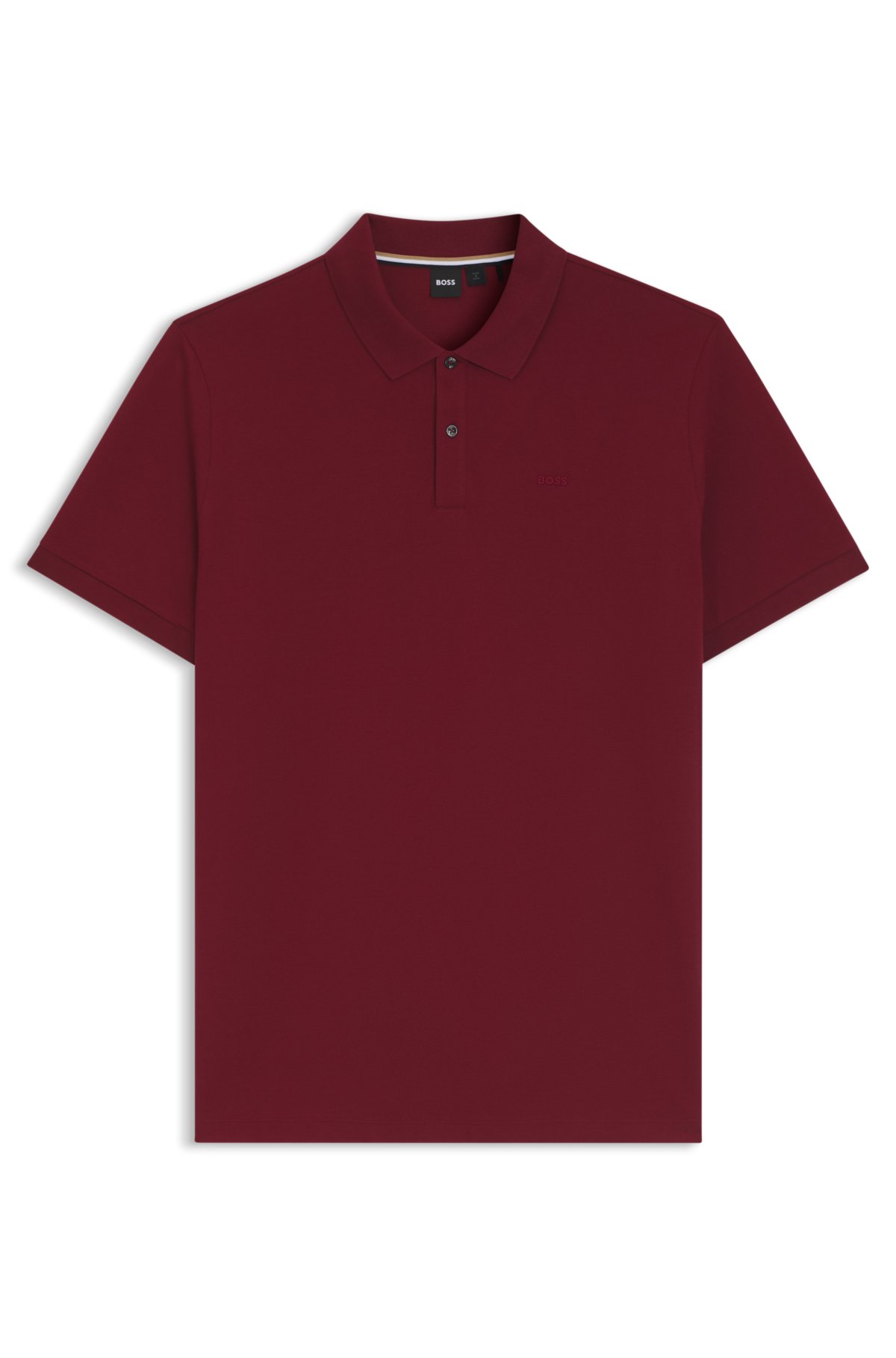 Camiseta polo Pallas em malha de algodão piqué com detalhes do logotipo