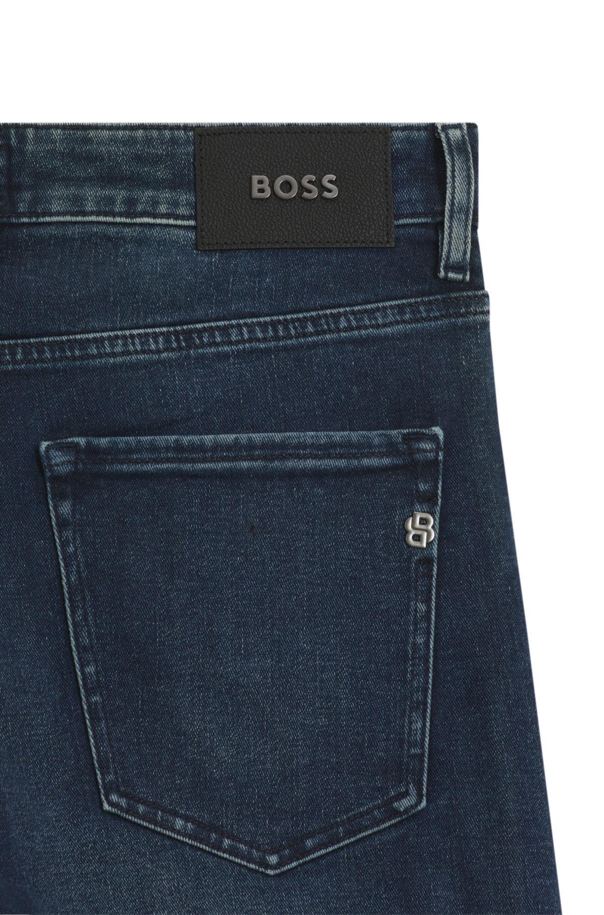 Calças jeans slim-fit Delaware em denim com toque macio